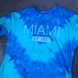 Blue Over sized tee